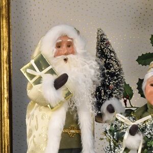 Byers’ Choice Gold Sparkle Santa New